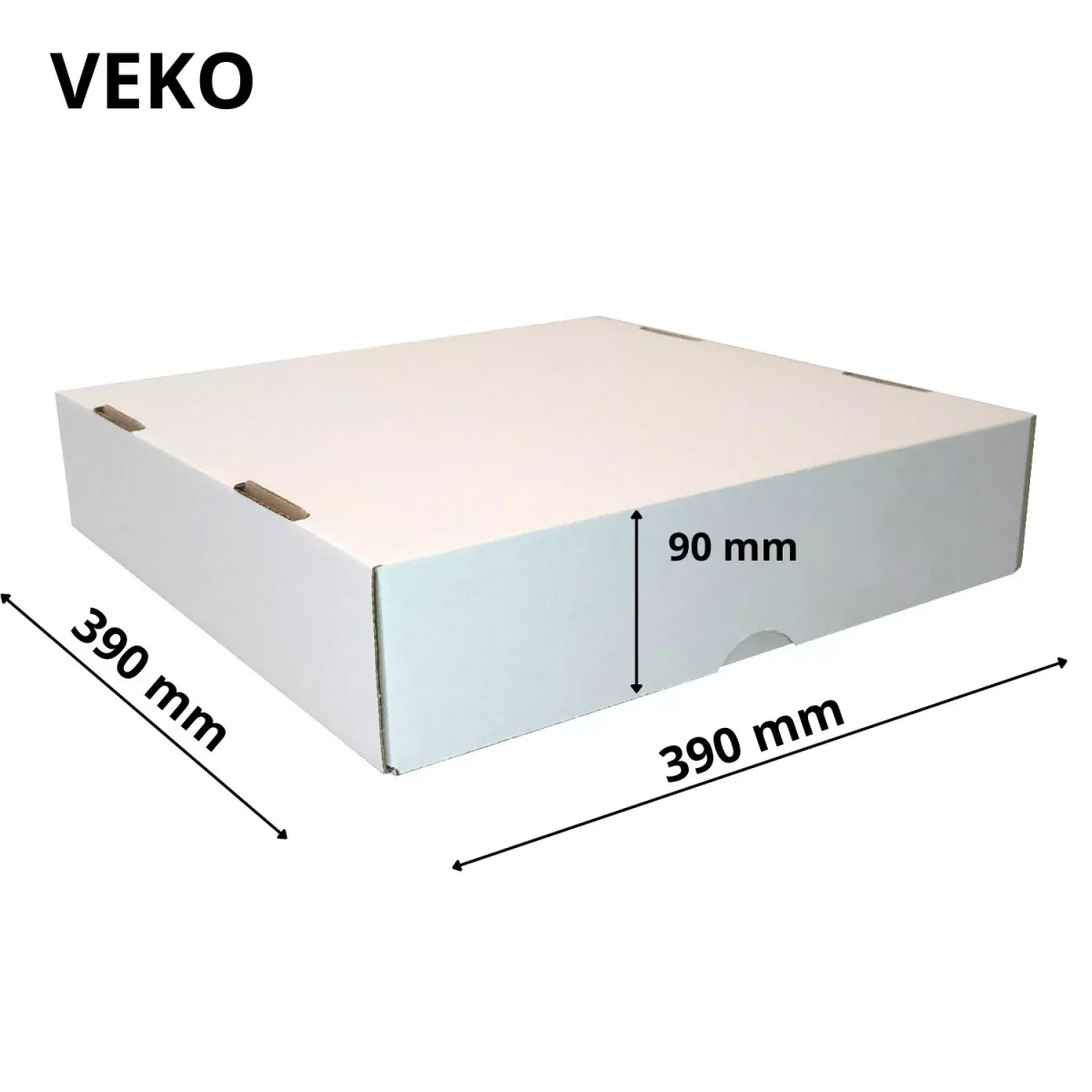 Cukrárenská krabica 390 x 390 x 90 - KOMPLET – Obrázok 3