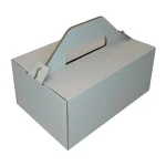 Krabica na zákusky 200 x 130 x 100 mm hnedo biela 50 ks