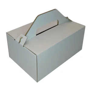 Krabica na zákusky 200 x 130 x 100 mm hnedo biela 50 ks