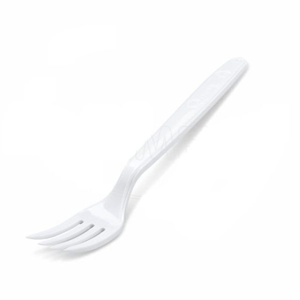 Vidlička (PP) znovu použiteľná; biela; 18,5cm; 100ks