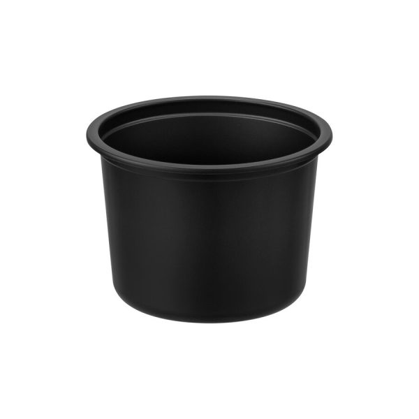 Zatavovacia miska, okrúhla, čierna, PP, 500ml, 50ks