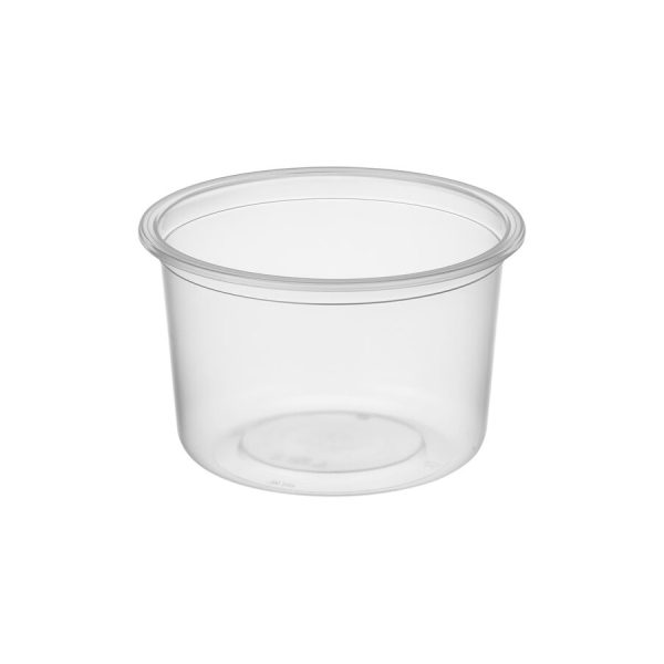 Zatavovacia miska, okrúhla, transparentná, PP, 450ml, 50ks