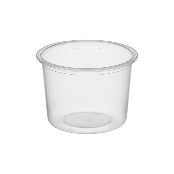 Zatavovacia miska, okrúhla, transparentná, PP, 500ml, 50ks