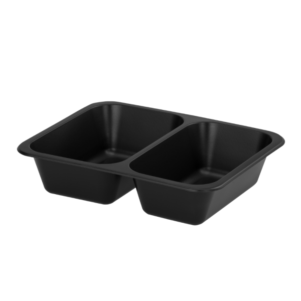 Zatavovacia vanička, PP-2D, čierna, 227x178x50mm, 50ks