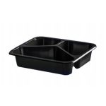 Zatavovacia vanička, PP-3D, čierna, 227x178x50mm, 50ks