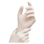 Rukavice biele latexové jednorazové