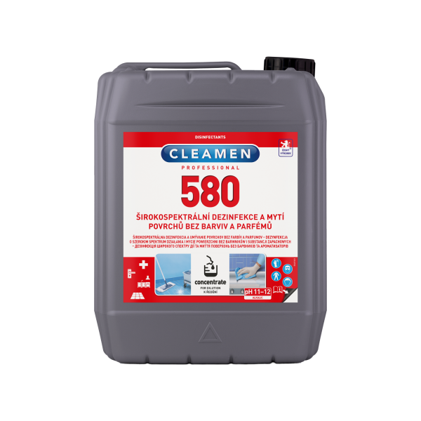 CLEAMEN 580 dezinfekcia a umývanie povrchov