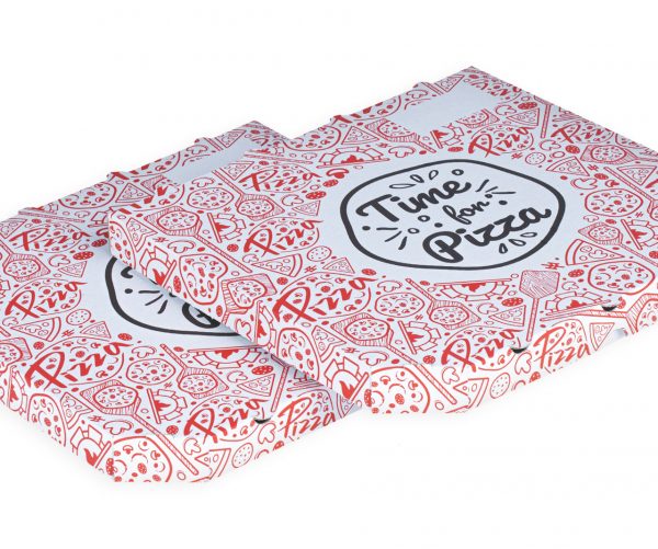 Krabica na pizzu so skoseným rohom