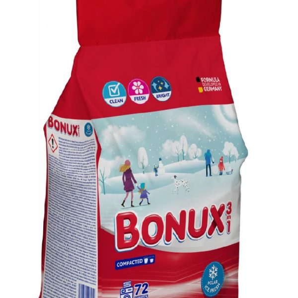 Prací prášok Bonux Ice fresh White 4