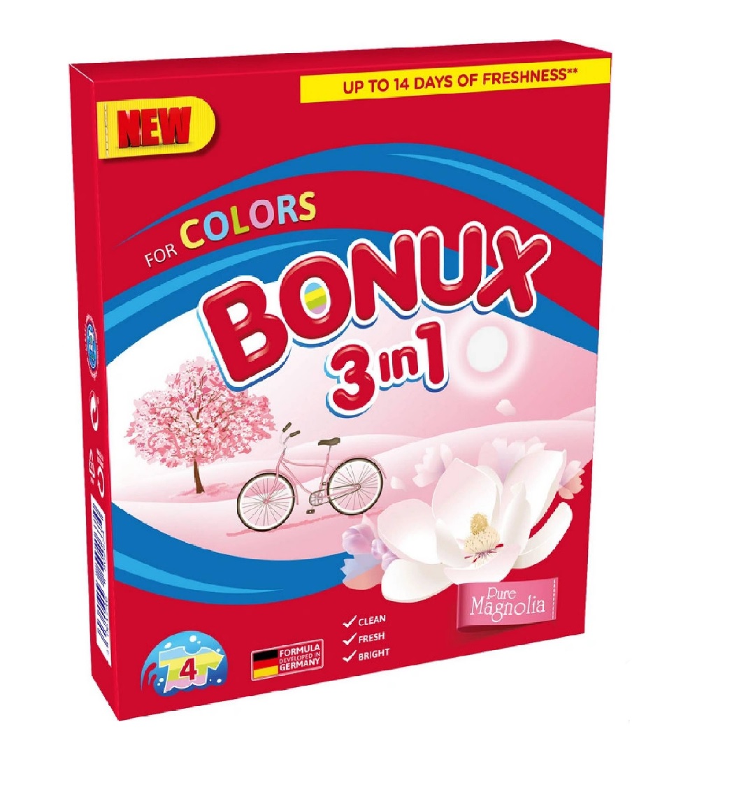Prací prášok Bonux Color magnólia Prací prášok Bonux Color magnólia
