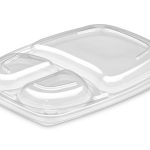 Viečko vypuklé pre: Menu misu do mikrovlnky 3-dielnu