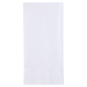 Servítky skladane biele