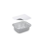 Miska hranatá z hliníku s viečkom