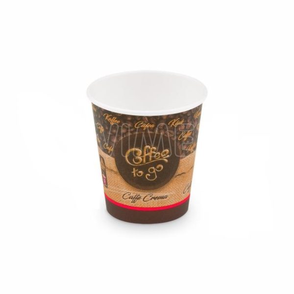 Papierové poháre s potlačou Coffe to go