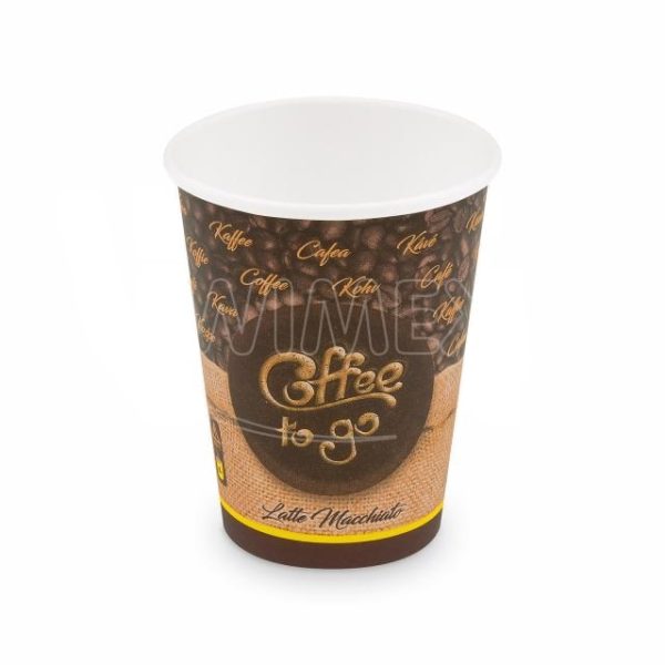 Papierové poháre s potlačou Coffe to go
