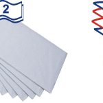 Servítky Interfold biele