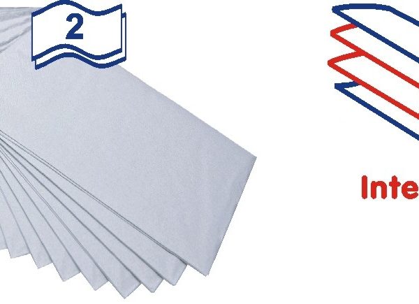 Servítky Interfold biele