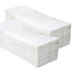 Skladané utierky V-Fold biele