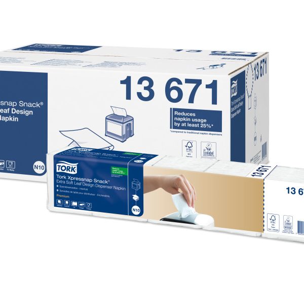 Eko - Tork Xpressnap Snack® extra jemné biele servítky do zásobníka