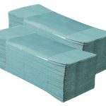 Skladané utierky V-Fold zelené