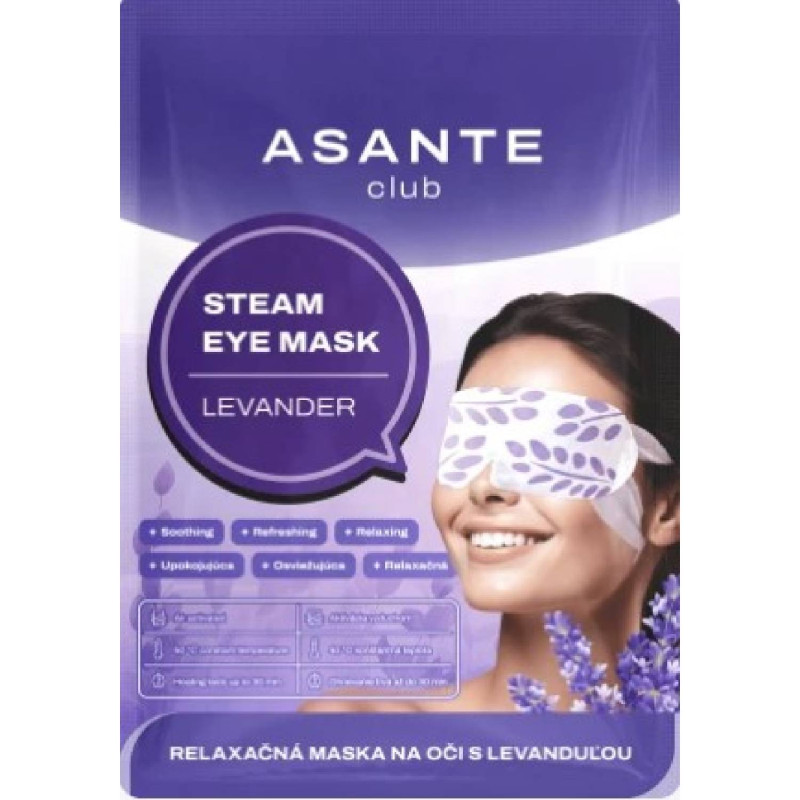 ASANTE relaxačná textilná maska na oči Steam Eye levander - 1 ks Ponuka - Cena - Predaj ASANTE relaxačná textilná maska na oči Steam Eye levander - 1 ks