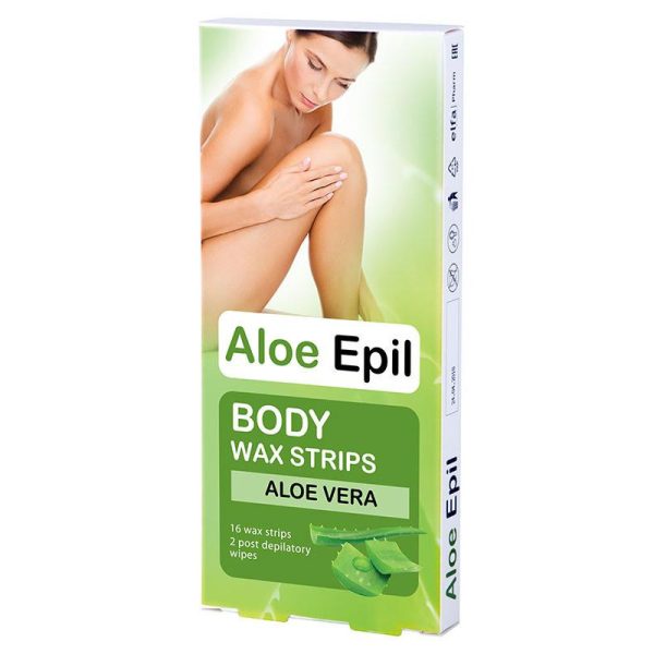 Ponuka - Cena - Predaj Aloe Epil depilačné voskové pásiky na telo (16ks)