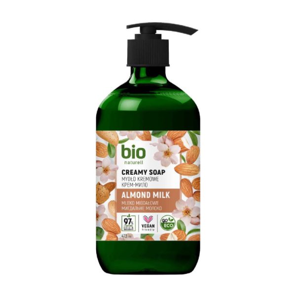 Ponuka - Cena - Predaj BIO naturell krémové mydlo ALMOND MILK - 473ml