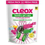 Ponuka - Cena - Predaj CLEOX gelové kapsule na pranie 3v1 na farebnú a bielu bielizeň 50ks