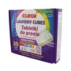 Ponuka - Cena - Predaj CLEOX tablety na pranie na farebnú bielizeň 30ks
