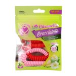 Ponuka - Cena - Predaj Citronella - repelentný náramok červený 3ks 
