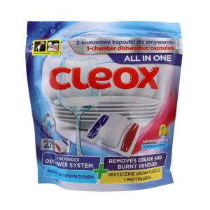 Ponuka - Cena - Predaj Cleox 3-komorové gelové kapsule do umývačky riadu 27ks