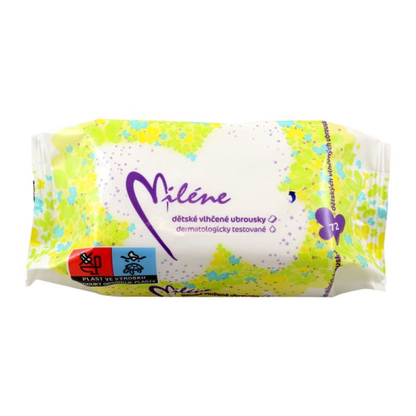 Ponuka - Cena - Predaj Detské vlhčené utierky MILENE  72ks