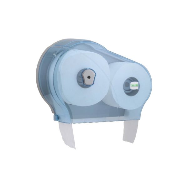 Ponuka - Cena - Predaj Dvojitý zásobník toaletného papiera JUMBO - MINI transparentný