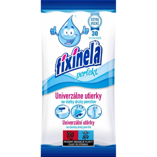 Ponuka - Cena - Predaj FIXINELA PERFEKT univerzálne vlhčené utierky 30ks