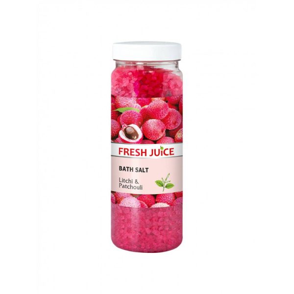 Ponuka - Cena - Predaj Fresh Juice Kúpeľná soľ Litchi & Patchouli 700g