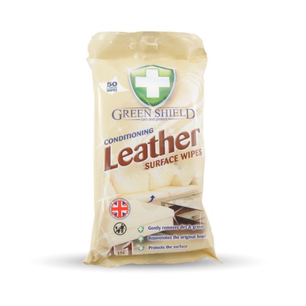 Ponuka - Cena - Predaj GREEN SHIELD 4v1 čistiace utierky na kožu 50ks