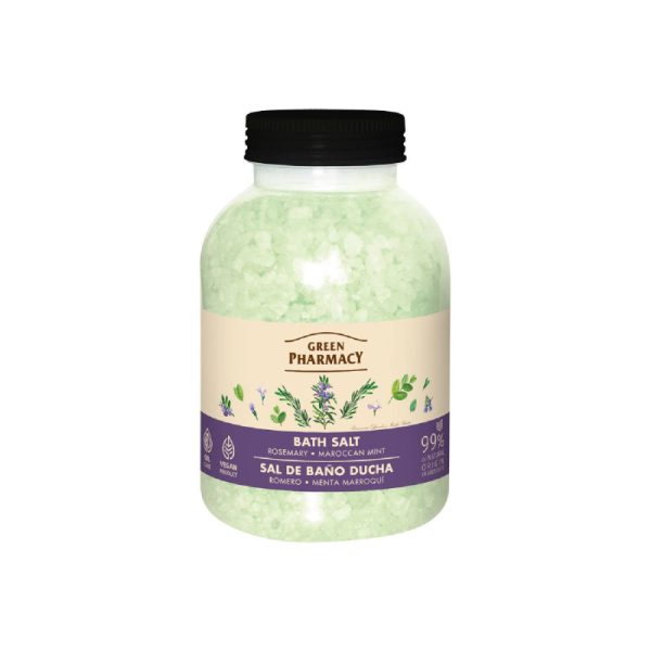 Ponuka - Cena - Predaj Green Pharmacy Soľ do kúpeľa 1000 g - Rosemary & Maroccan mint
