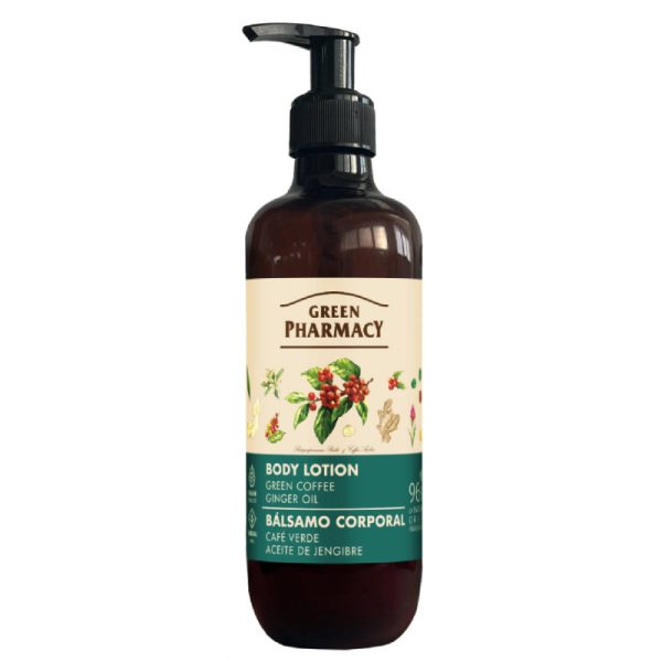 Ponuka - Cena - Predaj Green Pharmacy telové mlieko 400 ml - Zelená káva a zázvorový olej