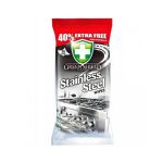 Ponuka - Cena - Predaj Green Shield Vlhčené utierky na nerezové povrchy 70ks