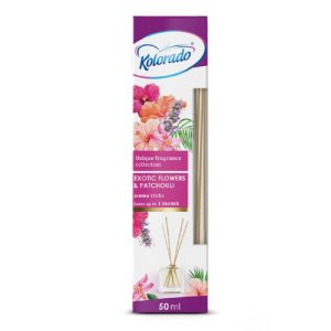 Ponuka - Cena - Predaj KOLORADO AROMA - Bamboo Stick set exotické kvety a pačuli 50ml