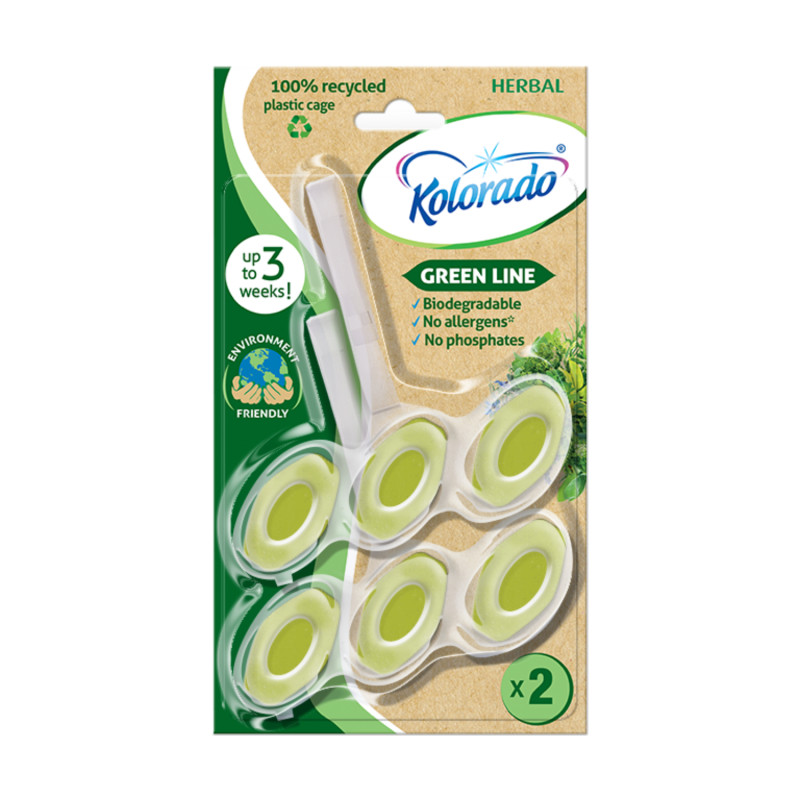 Kolorado Green Line WC blok duo pack HERBAL 2x 51g Ponuka - Cena - Predaj Kolorado Green Line WC blok duo pack HERBAL 2x 51g