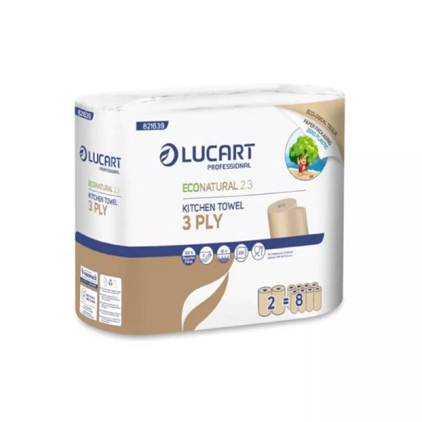 Ponuka - Cena - Predaj Kuchynská utierka LUCART ECO NATURAL PREMIUM – 2 ks