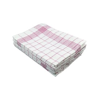 Ponuka - Cena - Predaj Kuchynská utierka bavlnená červená 60g 50x70cm 10ks