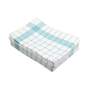 Ponuka - Cena - Predaj Kuchynská utierka bavlnená zelená 60g 50x70cm 10ks