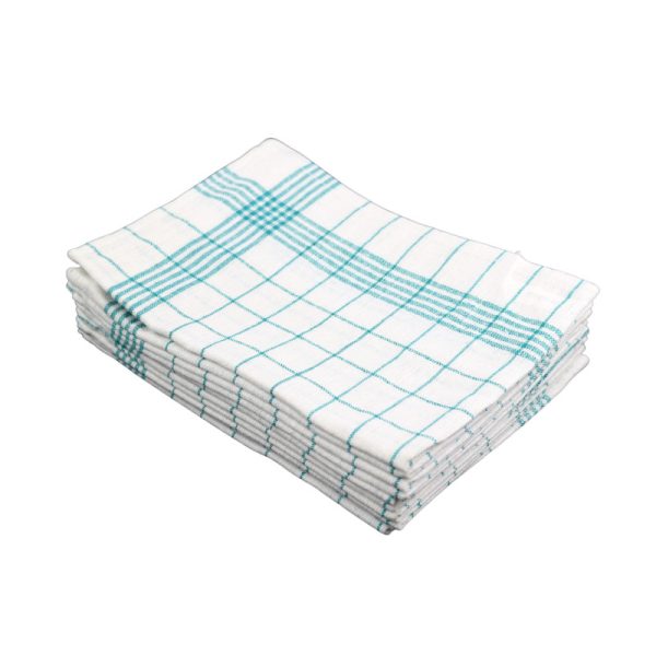 Ponuka - Cena - Predaj Kuchynská utierka bavlnená zelená 60g 50x70cm 10ks