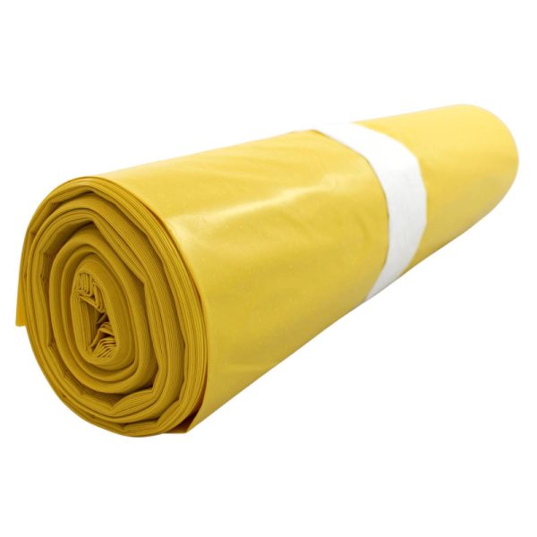 Ponuka - Cena - Predaj LDPE vrecia žlté 700x1100mm/60mic 120L 25 ks