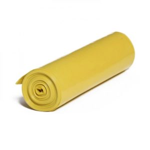 Ponuka - Cena - Predaj LDPE vrecia žlté hrubé  700x1100mm/80mic 120l 15ks