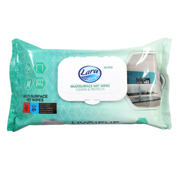 Ponuka - Cena - Predaj Lara Hygiene vlhčené utierky na kuchyne - 50ks