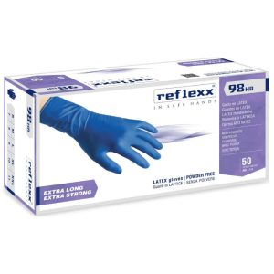 Ponuka - Cena - Predaj Latexové rukavice jednorázové REFLEXX R98 HR modré XXL