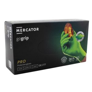 Ponuka - Cena - Predaj Nitrilové ochranné rukavice zelené Mercator gogrip PRO – XL 50ks